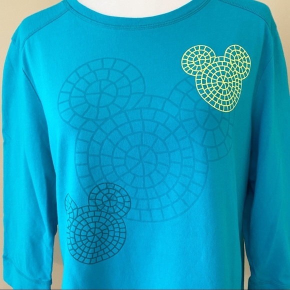 Disney Parks Mosaic Mickey Keyhole Back Sweatshirt - Picture 3 of 12